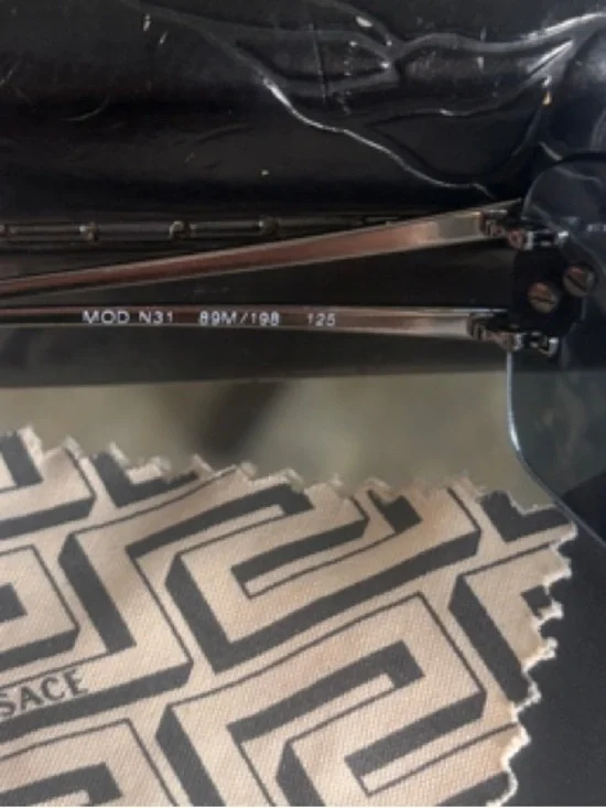 Versace Black Shield Sunglasses 😎 - Picture 4 of 6